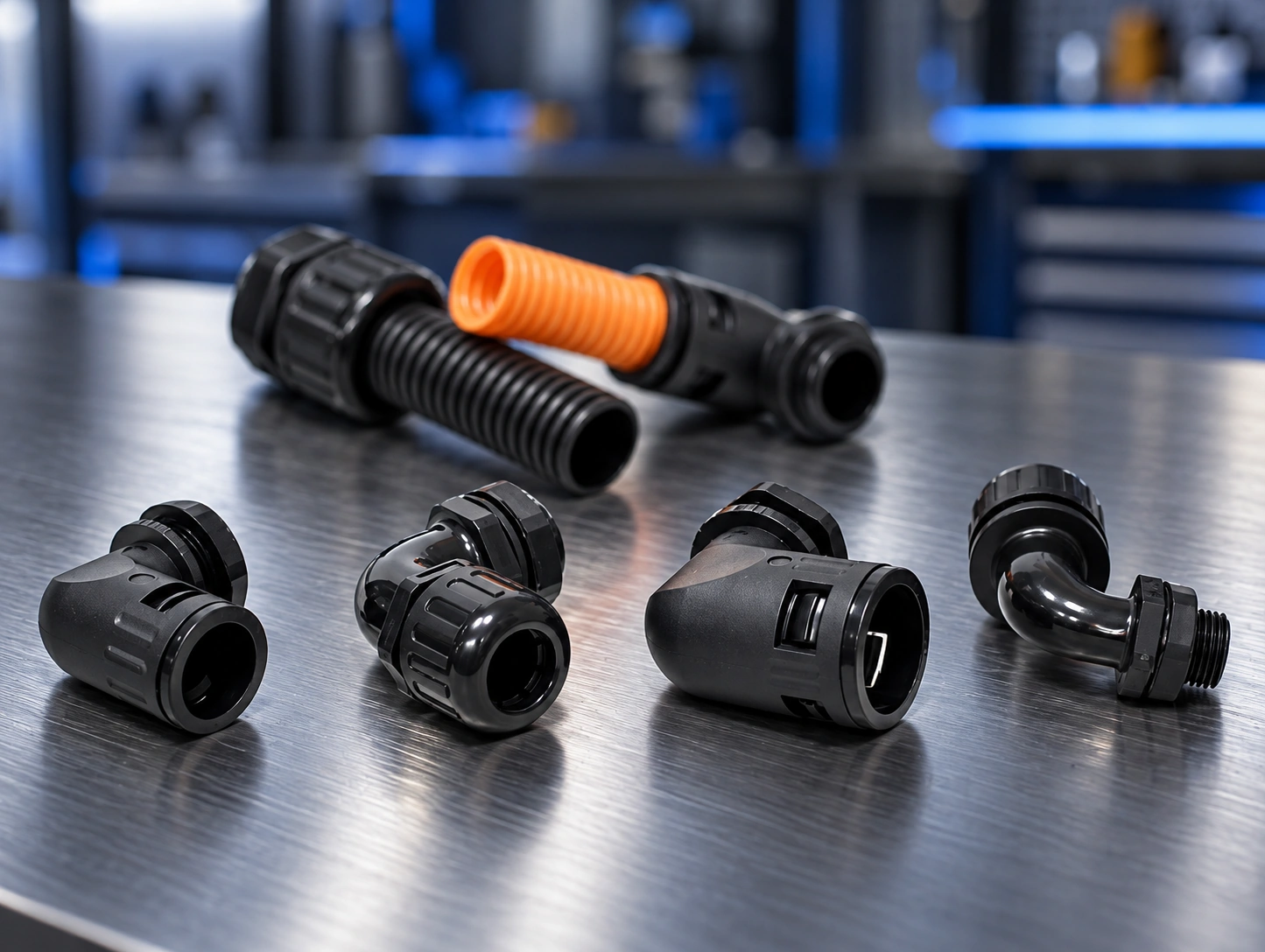 90-Degree Quick-Fit Conduit Connector