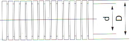 PE Corrugated Conduit dimensional drawing